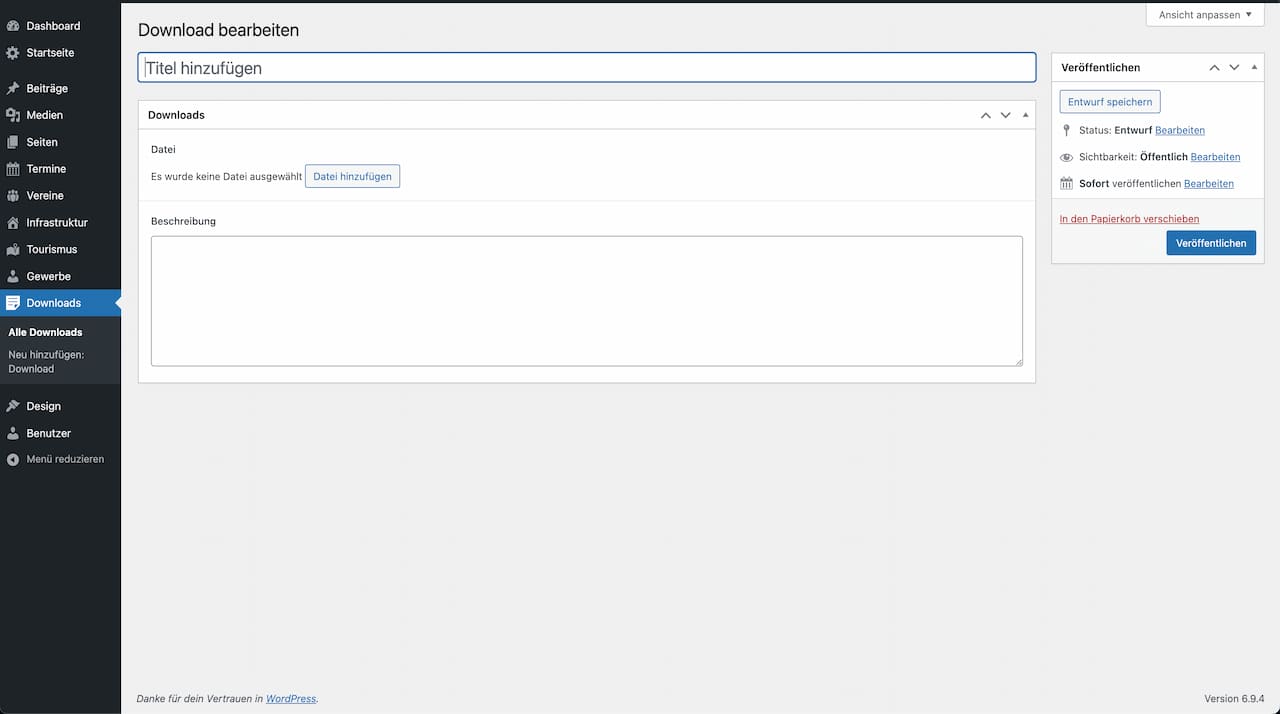 Download hinzufügen
